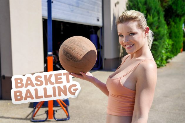VR porn without removing panties: Basket Balling. Zazie Skymm