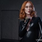 Avengers. Black Widow in VR porn cosplay